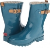 Teal Chooka Top Solid Mid Rain Boot for Women (Size 8)