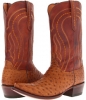 Tan Burnished Full Quill Ostrich/Tan Ranch Lucchese M1606 for Men (Size 10)