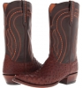 Sienna Full Quill Ostrich/Dark Brown Derby Calf Lucchese M1607 for Men (Size 8.5)