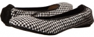 Black/White Houndstooth Hush Puppies Chaste Ballet for Women (Size 10)