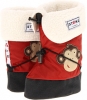 Monkey - Brick Red Stonz Baby Booties Linerz for Kids (Size 10.5)