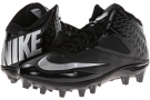 Black/Anthracite/Metallic Silver Nike Lunar Code Pro 3/4 TD for Men (Size 9)