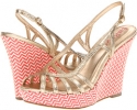 Gold Metallic Lilly Pulitzer Sophie Strappy Wedge for Women (Size 10)