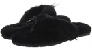 Black Sheepskin UGG Fluff Flip Flop II for Women (Size 6)