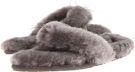 Grey Sheepskin UGG Fluff Flip Flop II for Women (Size 6)