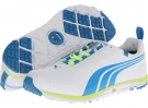 White/Blue Aster/Fluo Yellow PUMA Golf FAAS Lite for Men (Size 11.5)