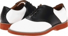 White/Black Leather School Issue Upper Class for Kids (Size 7.5)