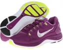 Bright Grape/Violet Shade/Volt/White Nike Lunarglide+ 5 for Women (Size 9)