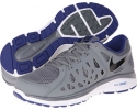 Cool Grey/Deep Royal Blue/White/Black Nike Dual Fusion Run 2 for Men (Size 10.5)