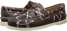 Brown Handpainted Anchor Sperry Top-Sider A/O 2-Eye Handpainted for Men (Size 11.5)