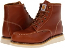 Tan Carhartt 6 Moc Toe Wedge Safety Toe Boot for Men (Size 10.5)