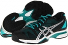 Black/Aqua Green/Silver ASICS GEL-Solution Speed Clay Court for Women (Size 7.5)