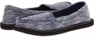 Navy Sanuk Shorty Yoga for Women (Size 9)