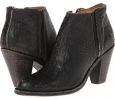 Black Embossed Stone Wash Frye Mustang Gore Shootie for Women (Size 6)