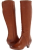 Cognac Soft Vintage Leather Frye Steffi Zip Tall for Women (Size 8.5)