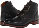 Black Soft Vintage Leather Frye Logan Cap Toe for Men (Size 9)