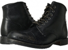 Black Polished Stonewash Frye Logan Cap Toe for Men (Size 9.5)