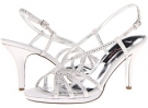 Silver Satin Nina Bobbie for Women (Size 9.5)