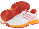 Running White/Coral/Joy Orange adidas adipower Barricade Team 3 for Women (Size 11)