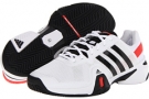 Running White/Black/Hi-Res Red adidas adipower Barricade 8 for Men (Size 9)