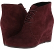 Burgundy Suede Clarks England Rosepoint Dew for Women (Size 8.5)