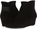 Black Suede/Black Elastic/Mtch Zip Vaneli Lana for Women (Size 9.5)