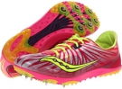 Pink/Citron Saucony Carrera XC W for Women (Size 6)