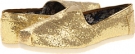 Gold Metallic Roper Metallic Ballerina Shoe for Women (Size 5.5)