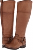 Camel Extended Soft Vintage Leather Frye Melissa Harness Inside Zip Extended for Women (Size 10)