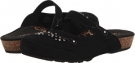 Black Suede Aetrex Sandalistas Amanda for Women (Size 6.5)