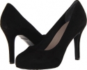 Black Suede Rockport Seven to 7 High Plain Pump for Women (Size 6)