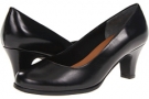 Black Kid Rose Petals Cabby for Women (Size 10)