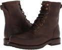 Brown Washed Antique Pull Up Frye Wayde Combat for Men (Size 12)