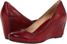 Burnt Red Antique Soft Full Grain Frye Carson Wedge Pump for Women (Size 5.5)