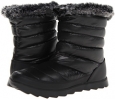 Shiny TNF Black/TNF Black The North Face Thermoball Micro-Baffle Bootie for Women (Size 7)