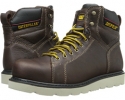 Red Brown Full Grain Leather Caterpillar Wister ST for Men (Size 11.5)