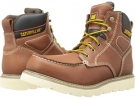 Yellow Tan Full Grain Leather Caterpillar Alloy for Men (Size 8)