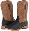 Ostrich Print Square Toe Cowboy Boot Men's 9.5