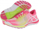 White/Flash Yellow/Hot Pink ASICS GEL-Super J33 for Women (Size 7.5)