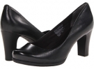 Black Leather Rockport Total Motion 75mm Plain Pump for Women (Size 7.5)