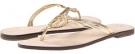 Gold Metallic Lilly Pulitzer Ringleader Sandal for Women (Size 6.5)