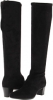 Black Stretch Suede Fabric Munro American Ann for Women (Size 5.5)