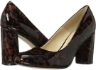 Cinnamon Leopard Patent Leather Isola Eleni for Women (Size 4.5)