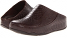 Chocolate FitFlop Gogh Moc Snake for Women (Size 10)