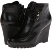 Black Distressed Vachetta MICHAEL Michael Kors Rory Bootie for Women (Size 6)