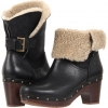 Black Leather UGG Amoret for Women (Size 10)