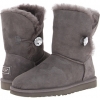 Grey UGG Bailey Button Bling for Women (Size 6)