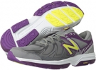 Silver/Purple Cactus Flower/Neon Yellow New Balance WX813v2 for Women (Size 10)