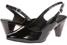 Black Softy Patent Rose Petals Hill for Women (Size 5.5)