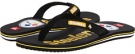 Black/Yellow Quiksilver Pittsburgh Steelers NFL Sandals for Men (Size 13)